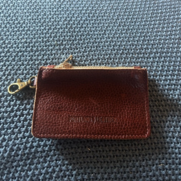 Portland Leather Goods nutmeg zip zap duo wallet with keychain or key holder - Picture 1 of 10